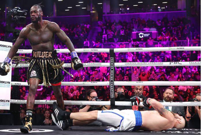 Deontay Wilder defeated Robert Helenius in his most recent contest