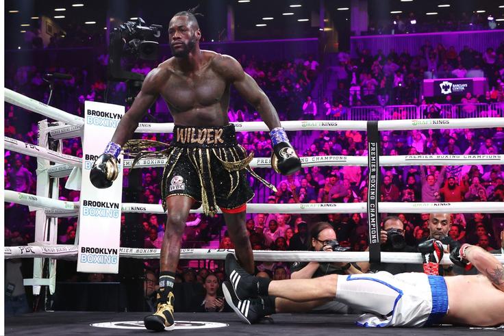 Deontay Wilder defeated Robert Helenius in his most recent contest
