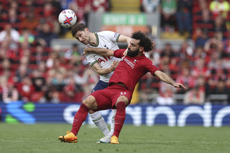 Mohamed Salah in action against Tottenham