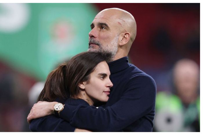 Pep Guardiola and his model daughter