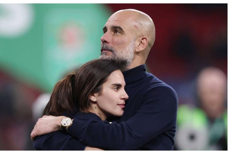 Pep Guardiola and his model daughter