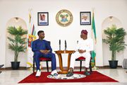 Bukayo Saka celebrates meeting with governor Sanwo-Olu