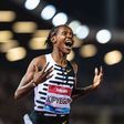 Faith Kipyegon wins the race and breaks the world record at the Golden Gala.