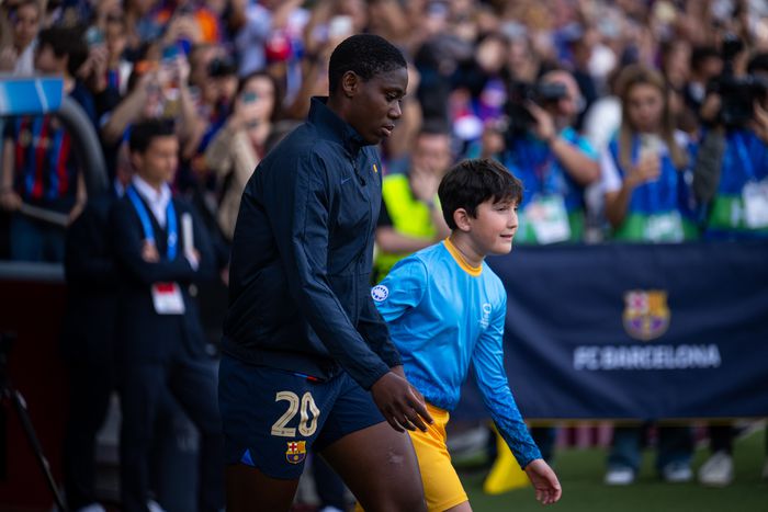 Oshoala experienced hamstring discomfort during that loss in their last fixture