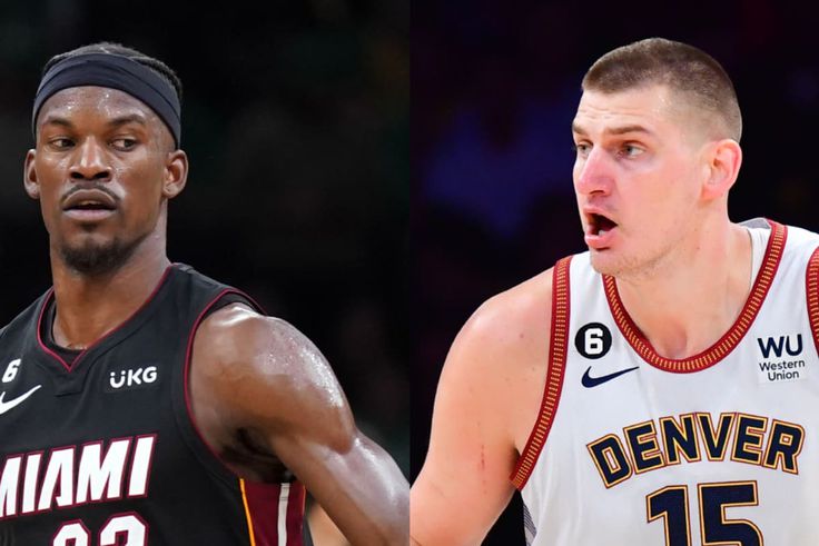 Miami Heat star Jimmy Butler up against the Denver Nuggets' Nikola Jokic