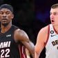 Miami Heat star Jimmy Butler up against the Denver Nuggets' Nikola Jokic