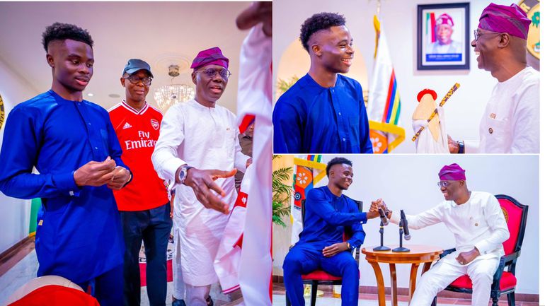 The meeting between Saka and Governor Sanwo-olu was earlier reported to happen soon by pulse sports.