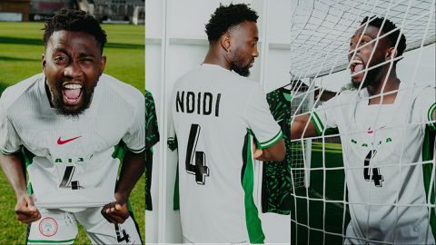 Wilfred Ndidi: Super Eagles midfielder models new jersey ahead of South Africa World Cup qualifier