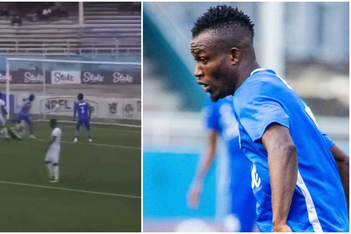 Elijah Akanni netted the beauty against Rivers United on Sunday.