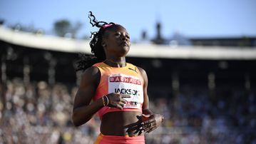 Shericka Jackson reveals next move following dominant win at Stockholm Diamond League