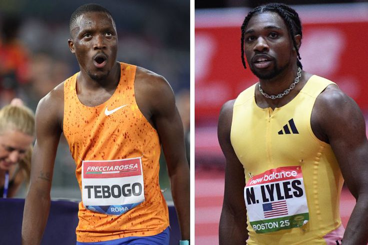 Noah Lyles and Letsile Tebogo