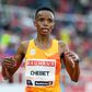 Beatrice Chebet of Kenya competes in women s 5000 meters during Bauhaus-galan, part of the Diamond League series, on July 2, 2023 in Stockholm.