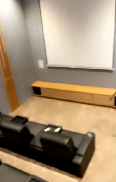 Musa's mini cinema in his mansion || X