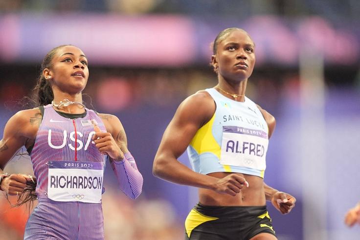 Paris Olympics 2024: Julien Alfred shakes off competition from Sha'Carri Richardson to win women's 100m title