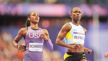 Paris Olympics 2024: Julien Alfred shakes off competition from Sha'Carri Richardson to win women's 100m title