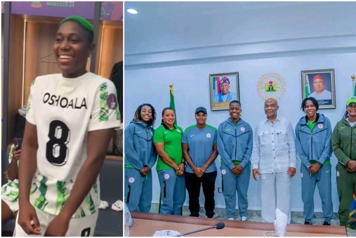 Agba baller Oshoala's cryptic reaction to Super Falcons teammates rewards from Imo State