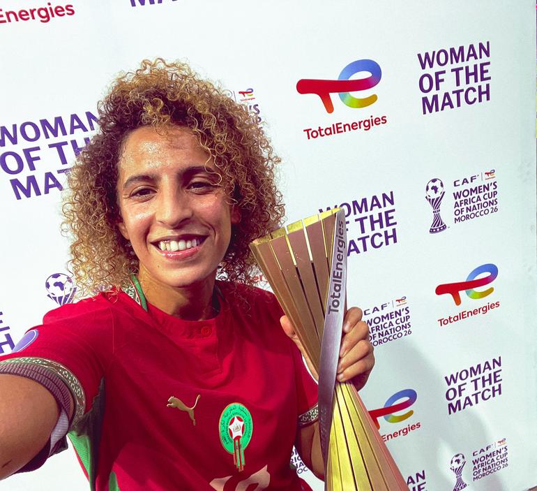 Morocco's Sanaa Mssoudy is your TotalEnergies Woman of the Match