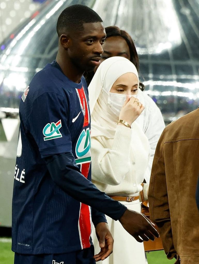 Dembele and his wife Rima Edbouche