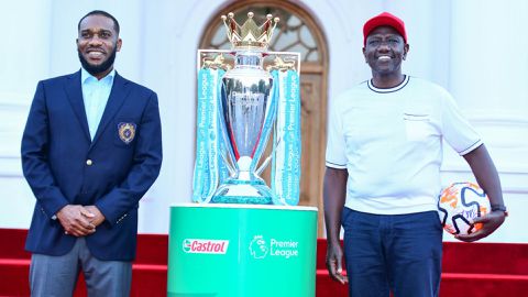 President Ruto lifts spirits as English Premier League trophy shines in Nairobi