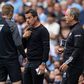 Marco Silva reacts after Manchester City s second goal was allowed to stand during the FA Premier League match between Manchester City FC and Fulham FC at the City of Manchester Stadium || Imago