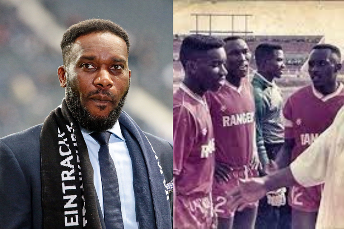 Okocha played in the Nigerian League with Enugu Rangers in 1990.