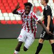 Richard Odada scores for Aalborg in his first start for Danish side