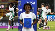 Nigerians this is for you - Falconets star Philomina Yina celebrates Player of the Match against Korea