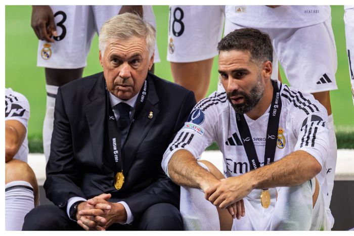 Dani Carvajal and Ancelotti