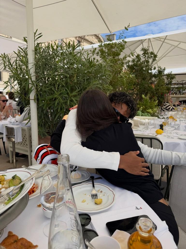 Lamine Yamal and his girlfriend.