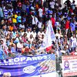 AFC Leopards fans during their match against Shabana at Ulinzi Complex.