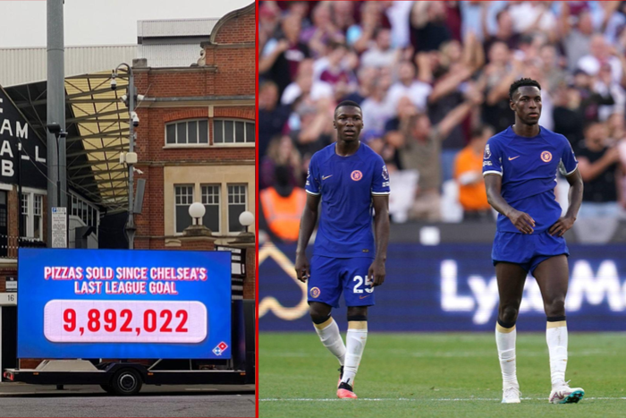 Dominos mock Chelsea || Image credit: Imago/Dominos(X)