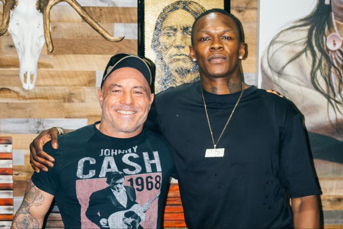 Nigerian Stylebender Israel Adesanya teams up with UFC commentator Joe Rogan, brands him a friend.
