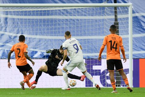 Benzema double carries sloppy Real to victory over Shakhtar