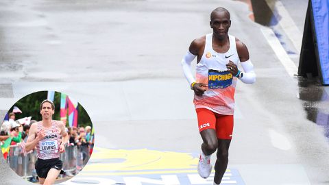 Canadian marathoner reveals how watching Eliud Kipchoge struggle at Boston Marathon altered his Olympics plans