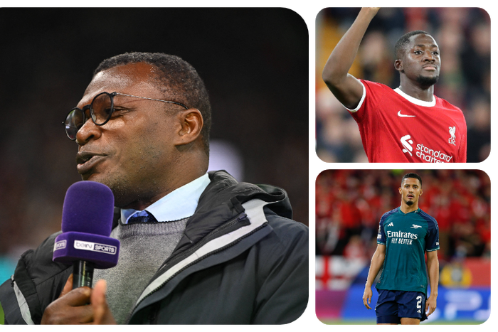 Marcel Desailly believes Saliba is not better than Konate