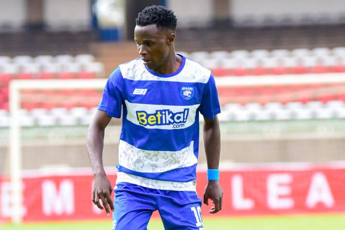 AFC Leopards midfielder Cliff Nyakeya in action.