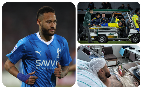 Neymar sidelined for ten months after a successful knee surgery