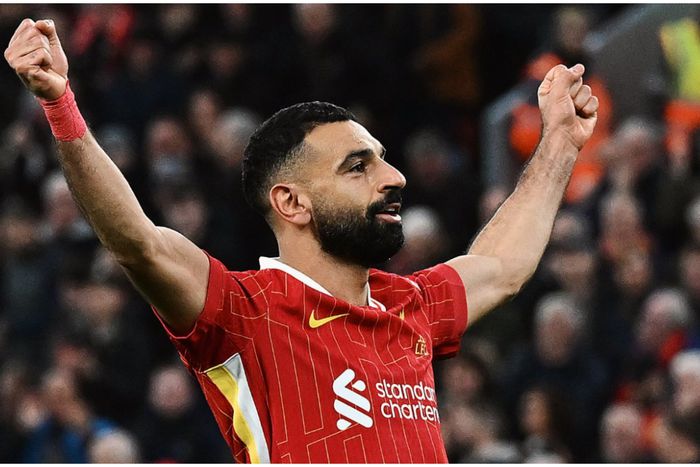 Mohamed Salah adds to his PL tally for Liverpool.