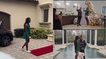 'He got me this time' - Junelle Bromfield left speechless as fiancé Noah Lyles surprises her with luxurious new house