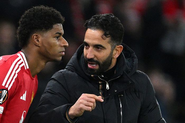 Marcus Rashford and Ruben Amorim | SkySports