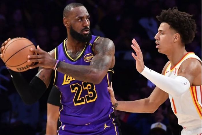 LeBron James leads Lakers to win against Hawks, outshines Onyeka Okongwu to break Michael Jordan record.