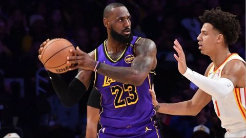 LeBron James outshines Michael Jordan in Lakers win against Hawks