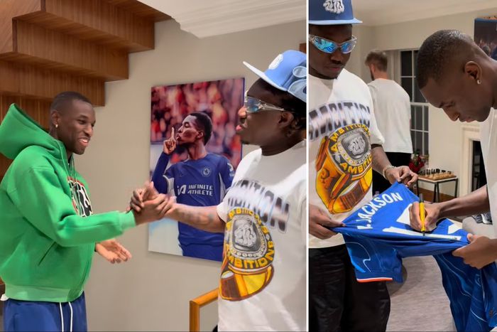 Chelsea star Nicolas Jackson teams up with Zlatan Ibile, gifts jersey to Nigerian musician.