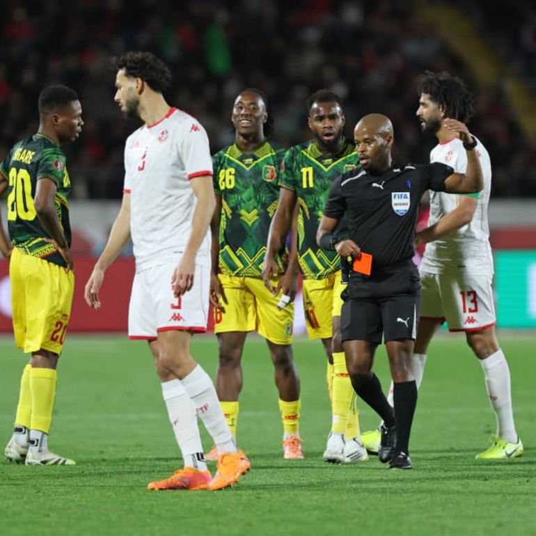 Wayo Coulibaly was sent off before the half hour mark.