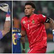 Nigeria's Stanley Nwabali (left) and Williams Ronwen (right) will go head-to-head in the AFCON semis.