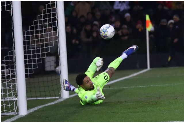 Super Eagles goalkeeper's 'down low' save earns praise: Okoye delivers spectacular stop