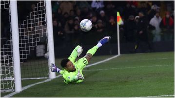 Super Eagles goalkeeper's 'down low' save earns praise: Okoye delivers spectacular stop vs Roma