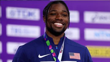 Fans amused by Noah Lyles' nail polish done by 17-year-old