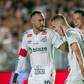 Neymar Júnior celebrates a goal during the match between Santos and Red Bull Bragantino, Sunday, March 2, 2025. (Photo: Anderson Lira Fotoarena)