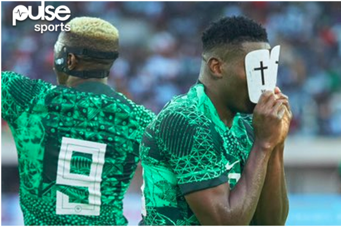 Taiwo Awoniyi celebrates after scoring getting on the scoresheet for Nigeria| Pulsesports.ng